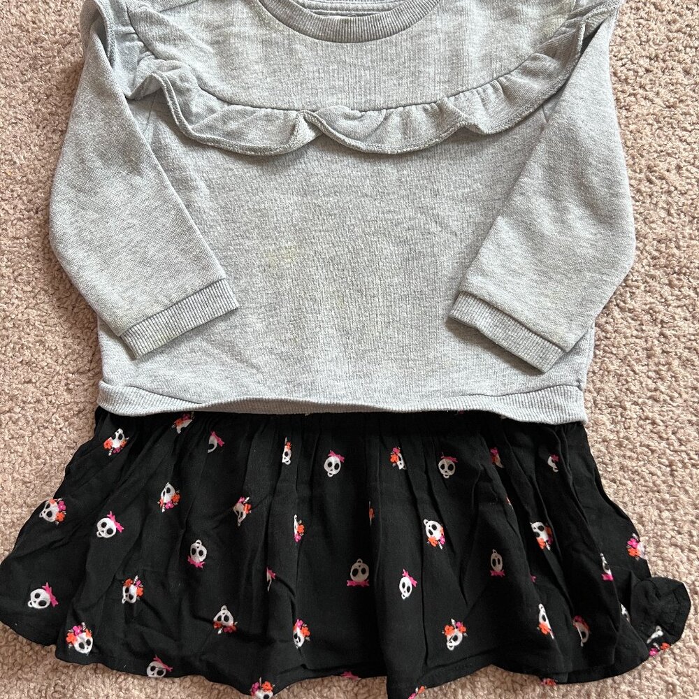 Gymboree Toddler Girls' Halloween Mix-Media Sweatshirt - Size 2T